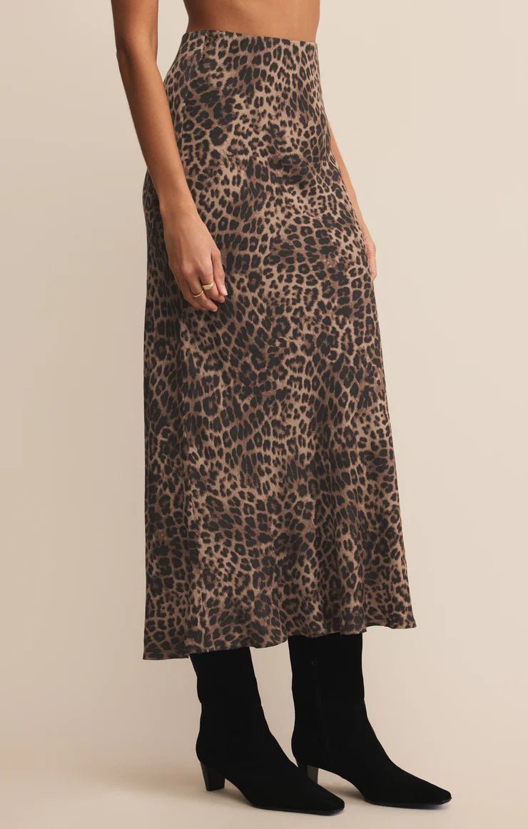 Isabel Leopard Skirt - Addie Rose Austin