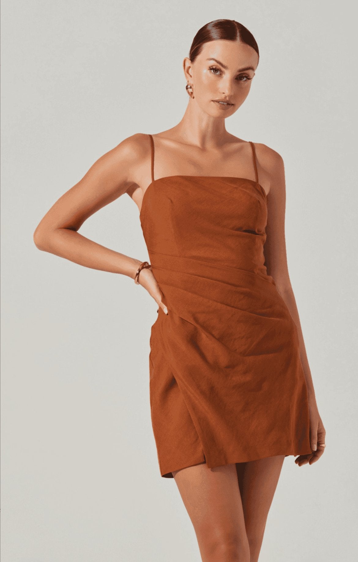 Rust color mini Dress