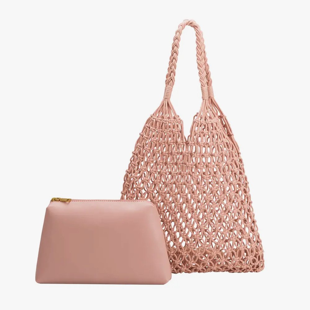 Izzy Medium Shoulder Bag in Blush - Addie Rose Boutique - Austin