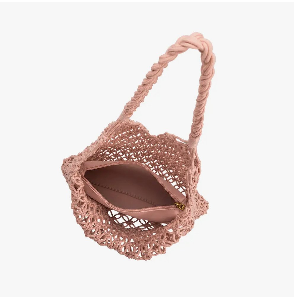 Izzy Medium Shoulder Bag in Blush - Addie Rose Boutique - Austin