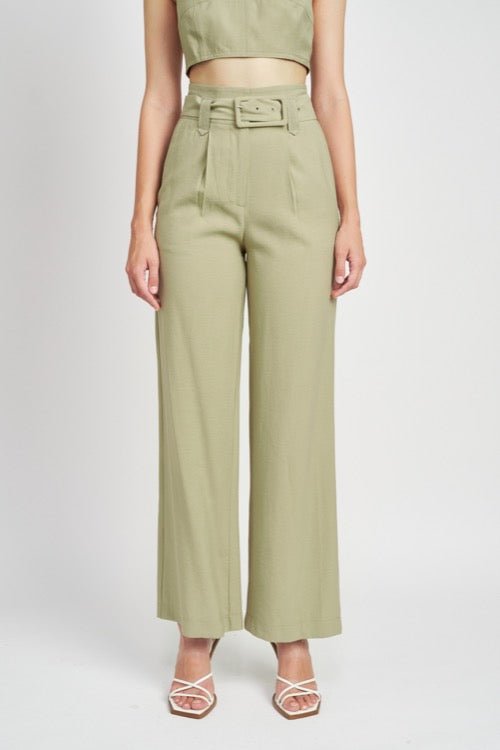 Jenna High Waist Pleat Pant - Addie Rose Boutique - Austin