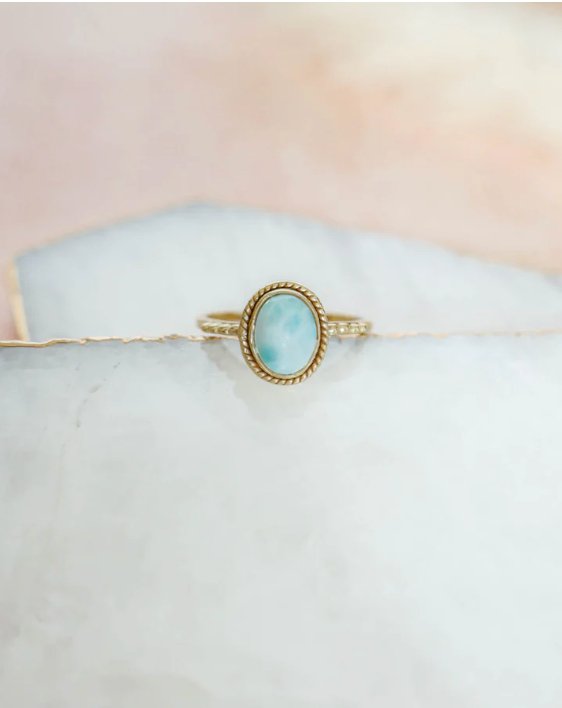 Julianna Larimar Ring in Gold - Addie Rose Boutique - Austin