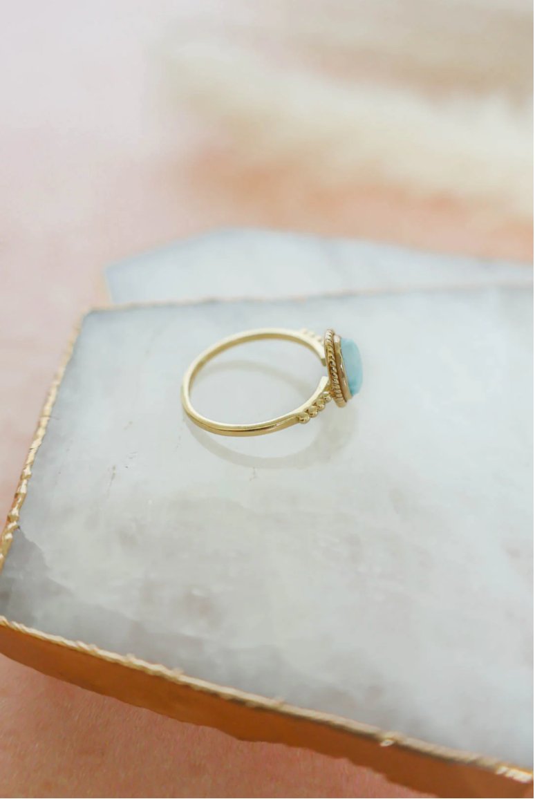 Julianna Larimar Ring in Gold - Addie Rose Boutique - Austin