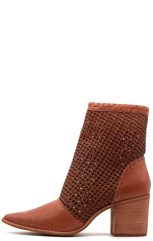 KAANAS Salamanca Basketweave Booties - Addie Rose Boutique - Austin