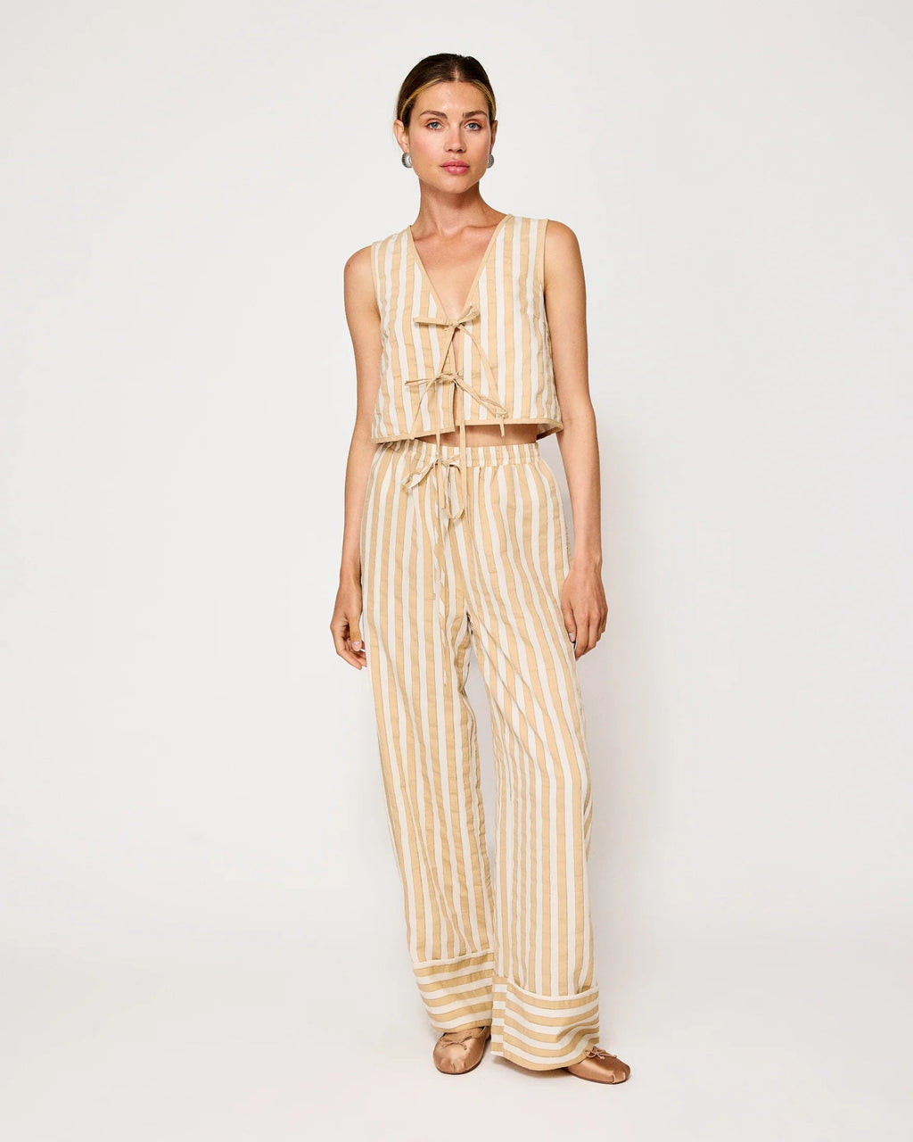 Kamari Tie Detailed Top - Addie Rose Boutique - Austin