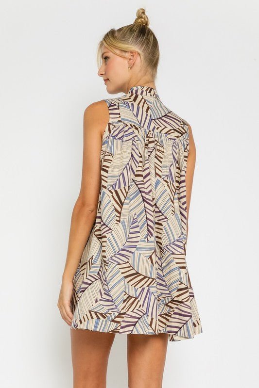 Khaki & Denim Tank Dress - Addie Rose Boutique - Austin