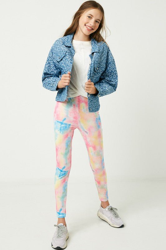 Kids Tie Dye Leggings - Addie Rose Boutique - Austin