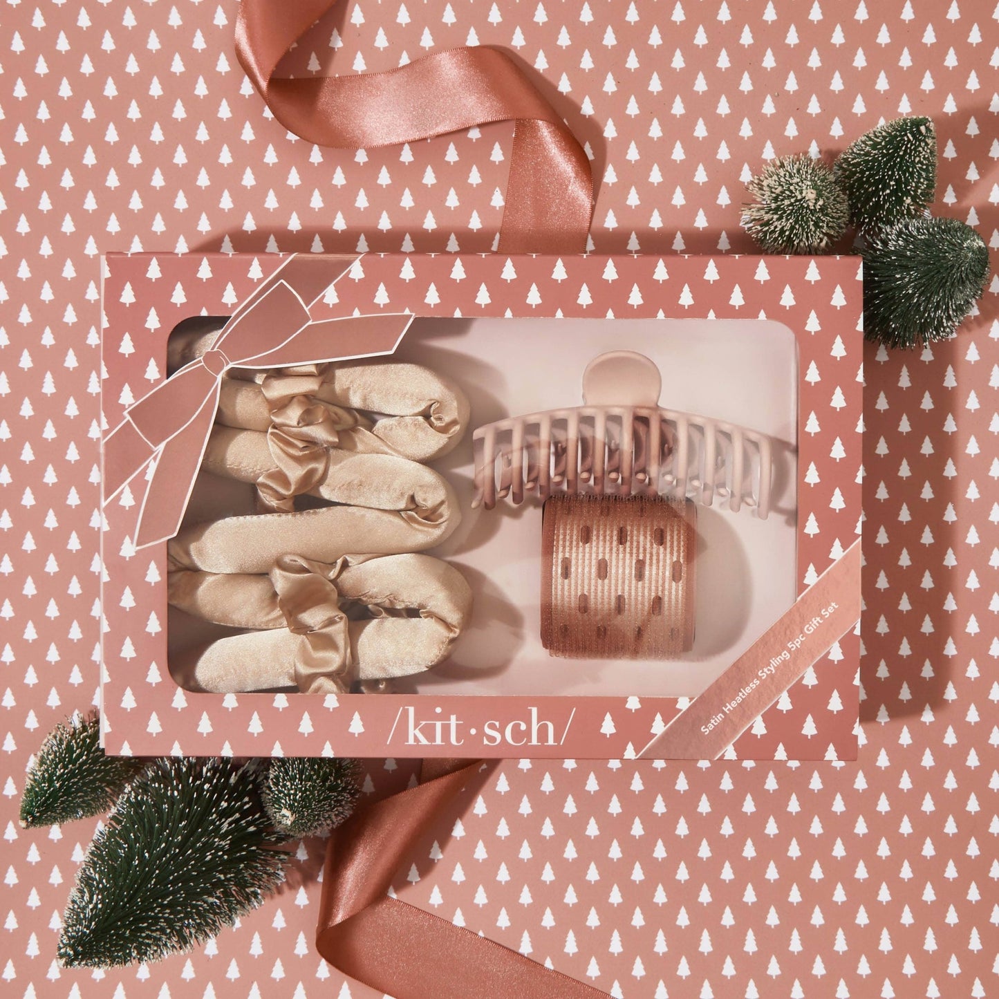 Kitsch Holiday Satin Heatless Styling 5pc Gift Set - Addie Rose Boutique - Austin
