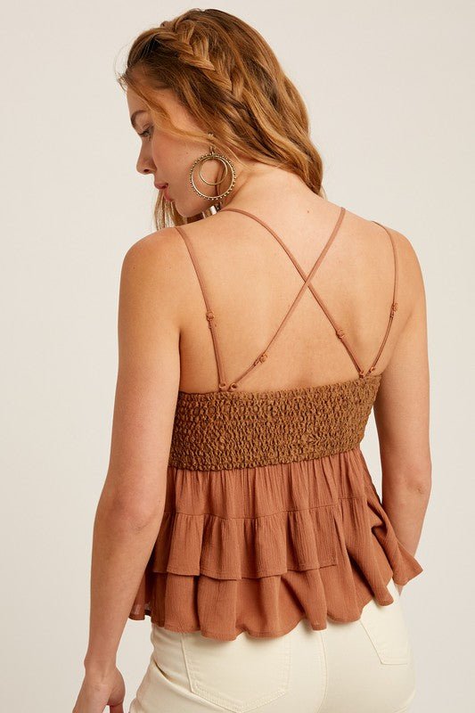 Lace Layered Camisole - Addie Rose Boutique - Austin