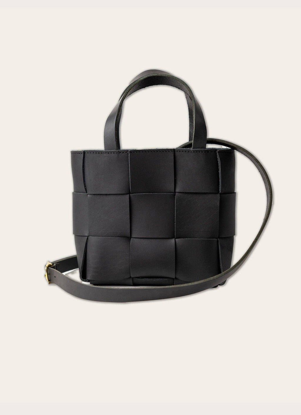 Leather Woven Mini Tote - Addie Rose Boutique - Austin