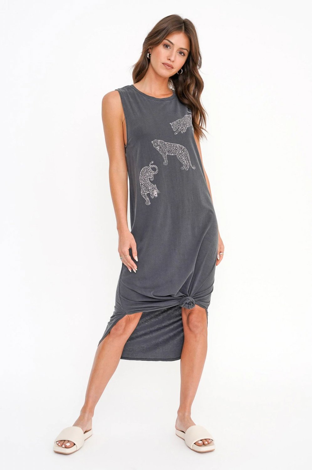 Leopard Tank Dress - Addie Rose Boutique - Austin