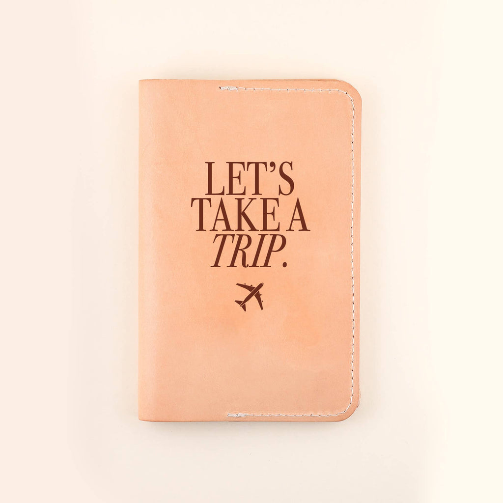 Let's Take A Trip Passport Holder - Addie Rose Boutique - Austin