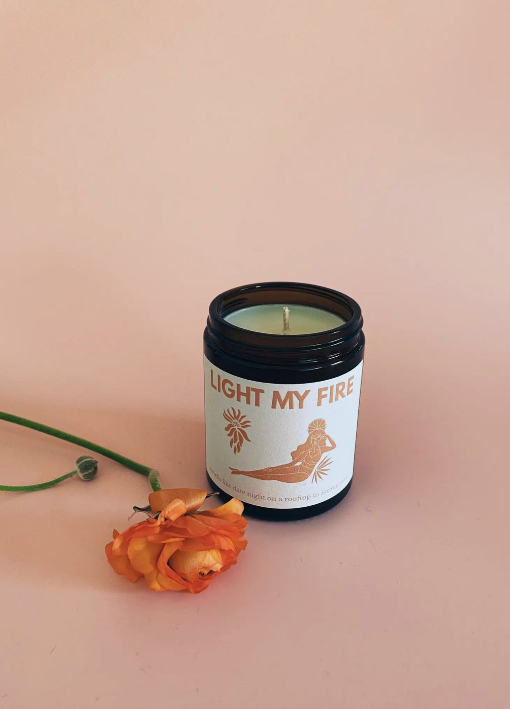Light My Fire - Midi 180ml vegan soy wax candle - Addie Rose Boutique - Austin