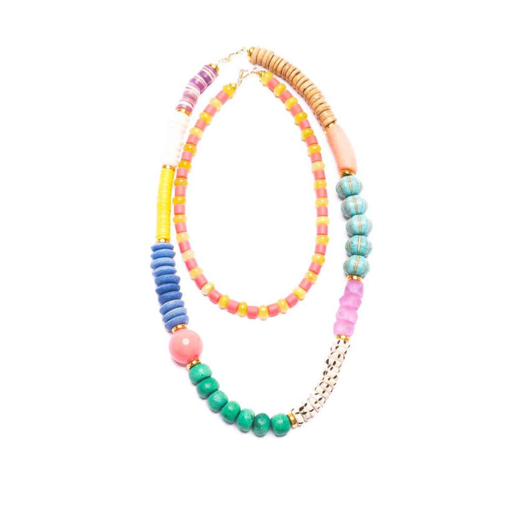Long Mixed Media Necklace - Addie Rose Boutique - Austin