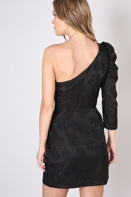 Lorna One Shoulder Mini - Addie Rose Boutique - Austin
