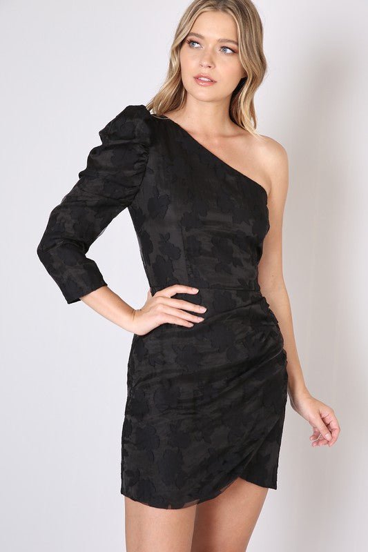 Lorna One Shoulder Mini - Addie Rose Boutique - Austin