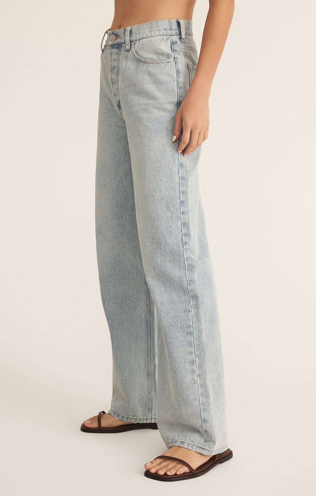 Lou Denim Pant - Addie Rose Boutique - Austin