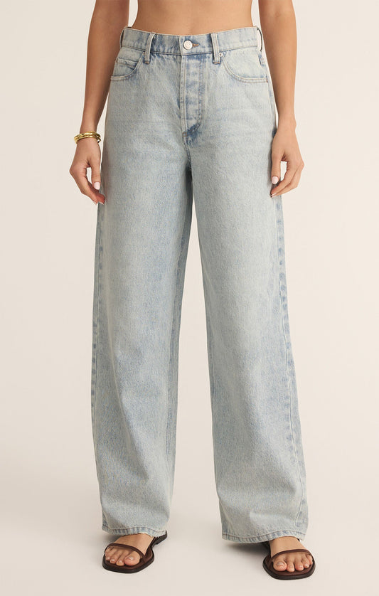 Lou Denim Pant - Addie Rose Boutique - Austin