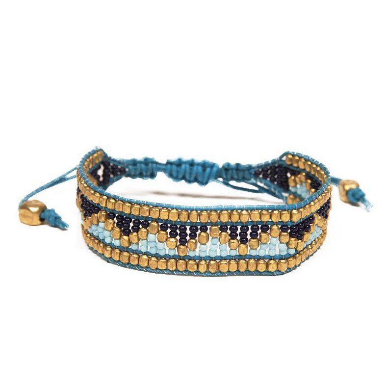 Love Is Project - Taj Beaded Bracelet - Jodphur Blue - Addie Rose Boutique - Austin