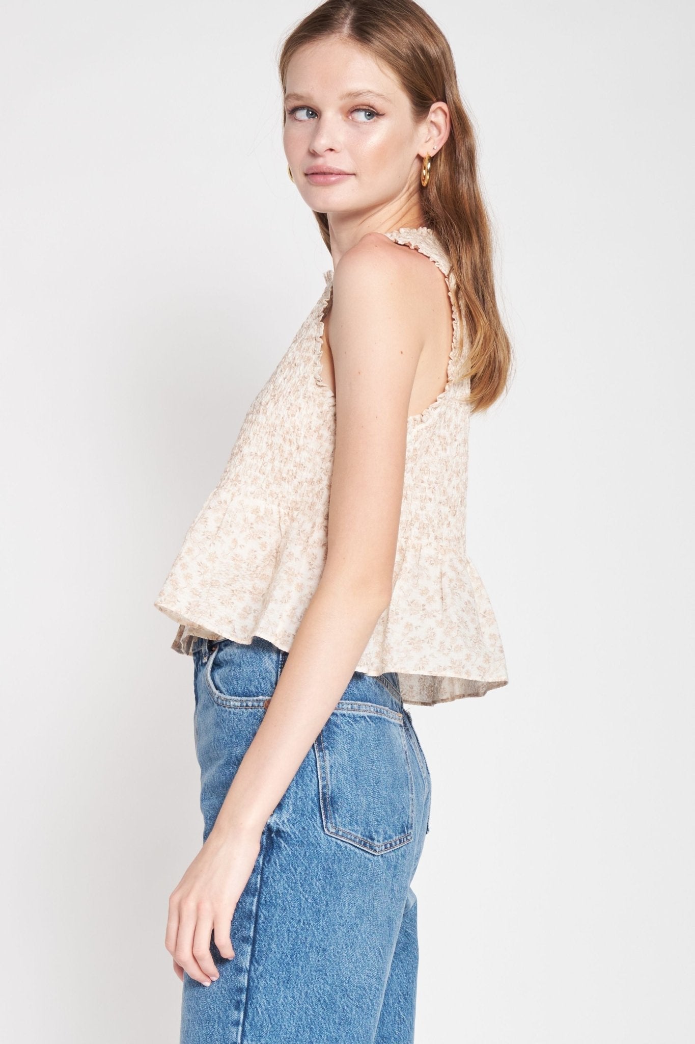 Lucia Baby Doll Top - Addie Rose Boutique - Austin