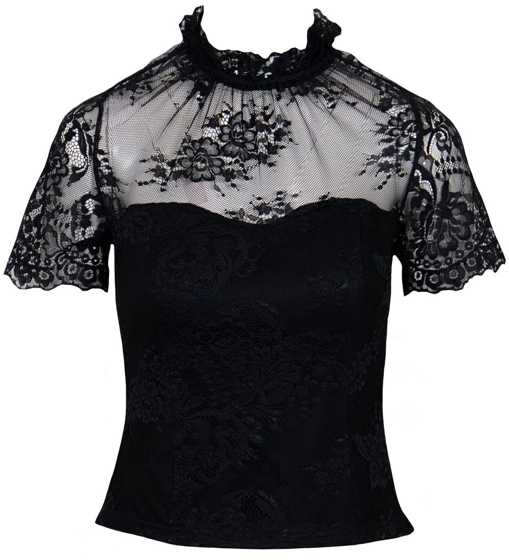 Lydia Lace Top - Addie Rose Boutique - Austin