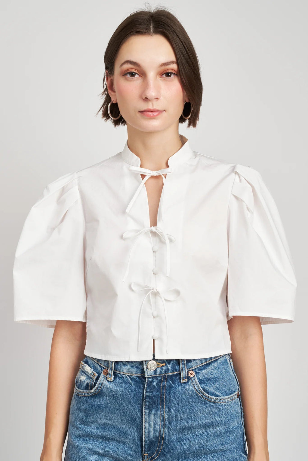Marin Poplin Top - Addie Rose Boutique - Austin