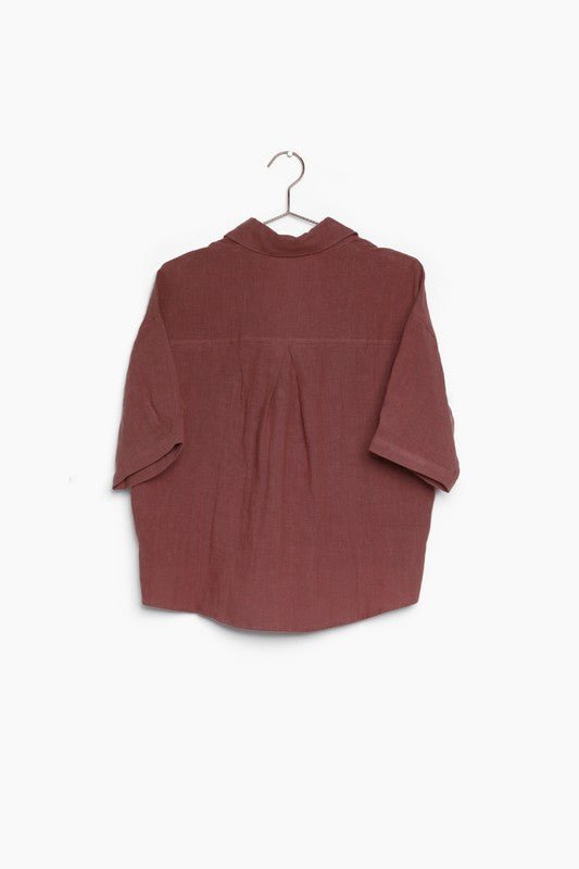Marissa Button Down - Addie Rose Boutique - Austin