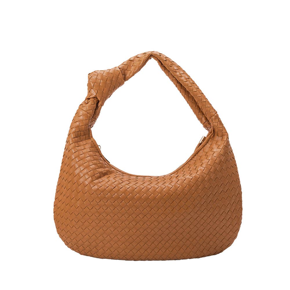 Melie Bianco - Brigitte Vegan Large Top Handle Bag in Tan - Addie Rose Boutique - Austin