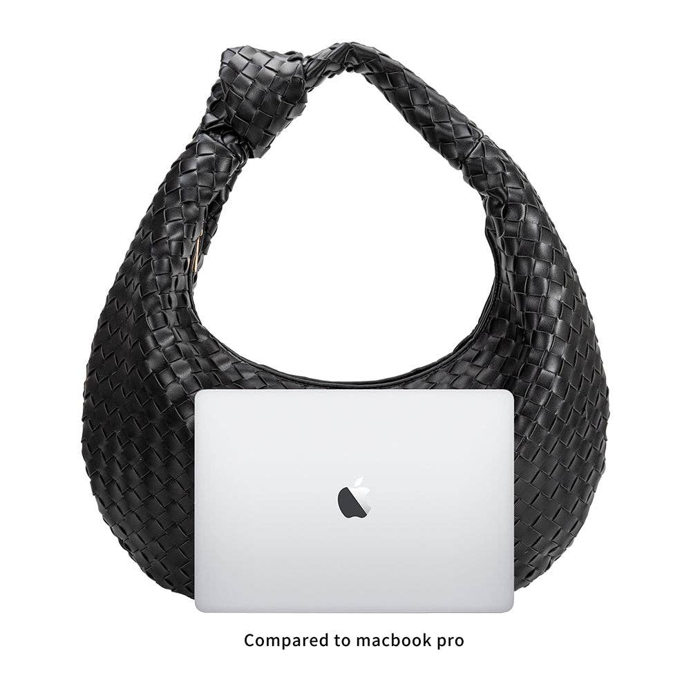 Melie Bianco - Katherine Extra Large Black Recycled Vegan Shoulder Bag - Addie Rose Boutique Melie Bianco - Katherine Extra Large Black Recycled Vegan Shoulder Bag - Addie Rose Boutique