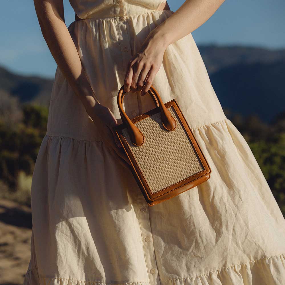 Melie Bianco - Roberta Straw Small Tote Bag - Addie Rose Boutique - Austin