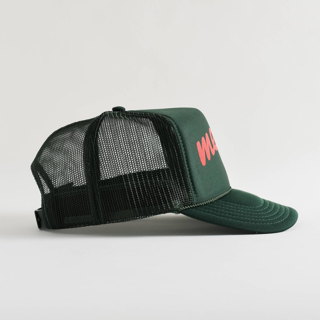 Merry Trucker Hat Green | Christmas Trucker Hat - Addie Rose Boutique - Austin