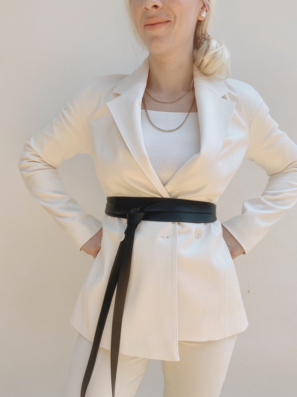 Midi Wrap Belt - Black - Addie Rose Boutique - Austin