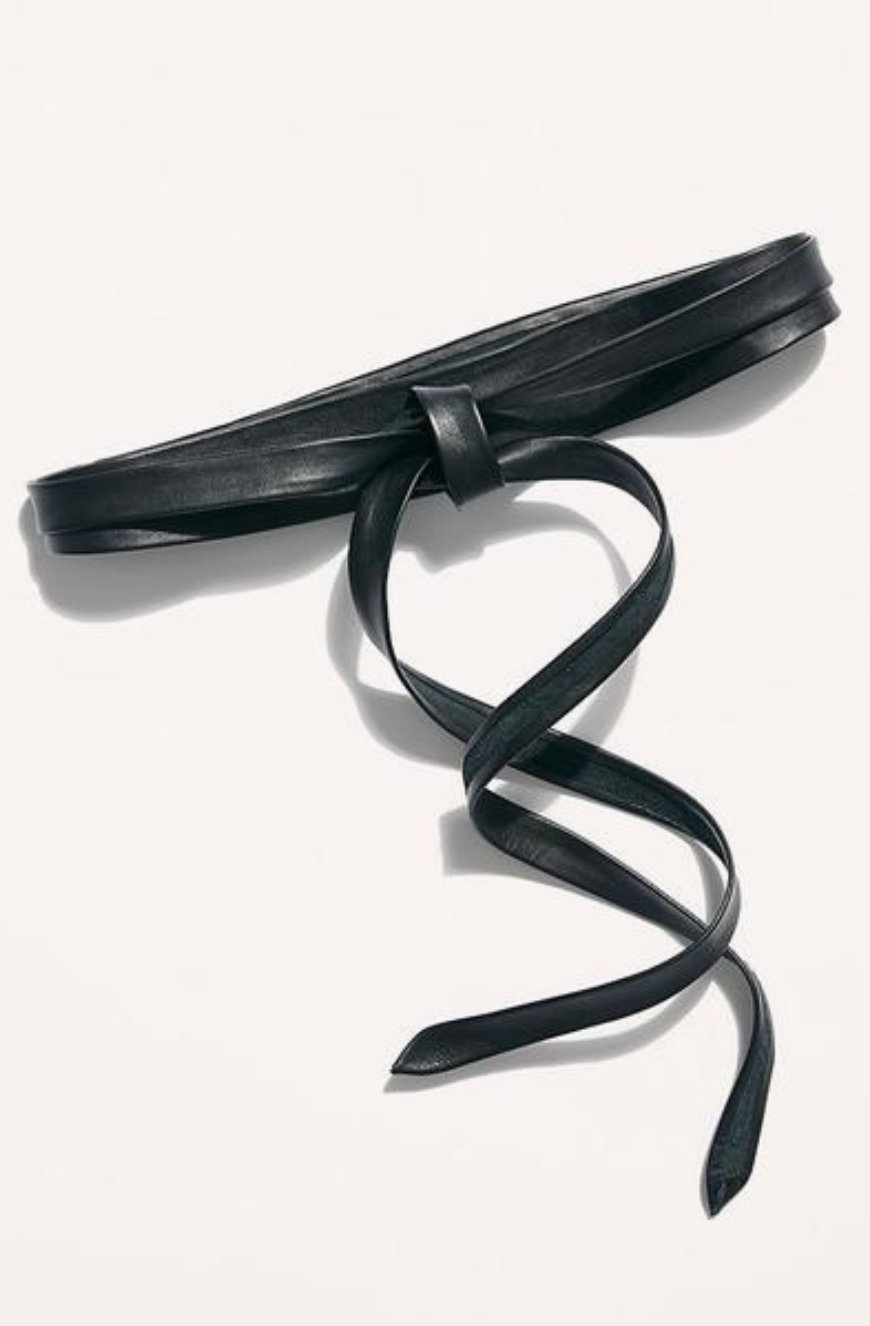 Midi Wrap Belt - Black - Addie Rose Boutique - Austin
