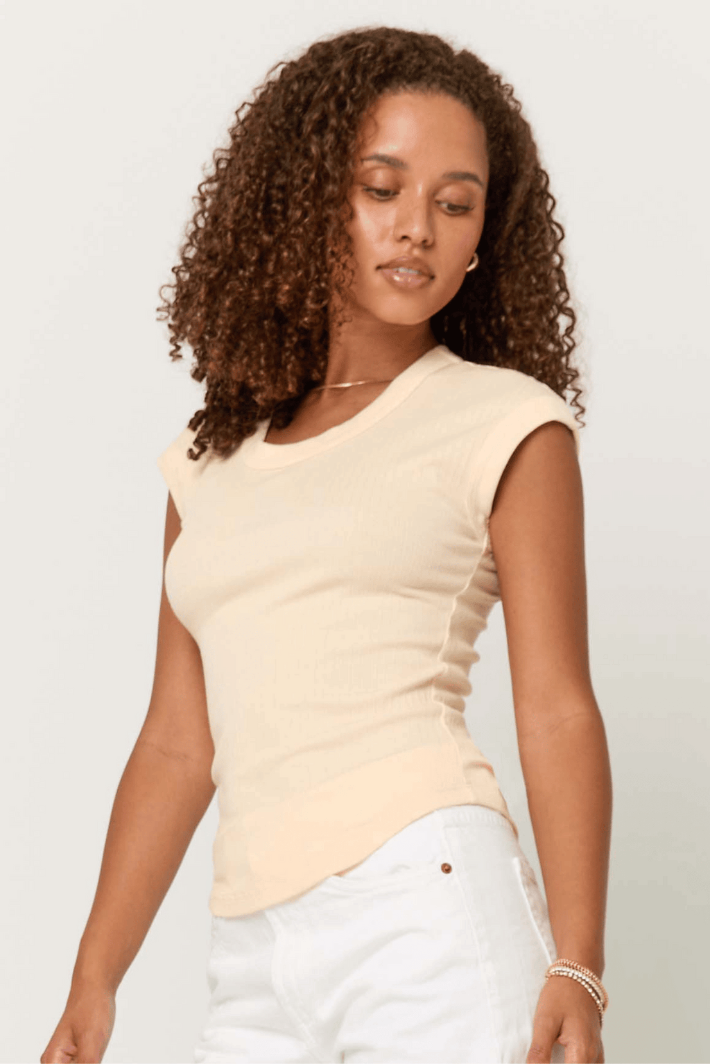 Mijo Ribbed Baby Tee - Addie Rose Boutique - Austin