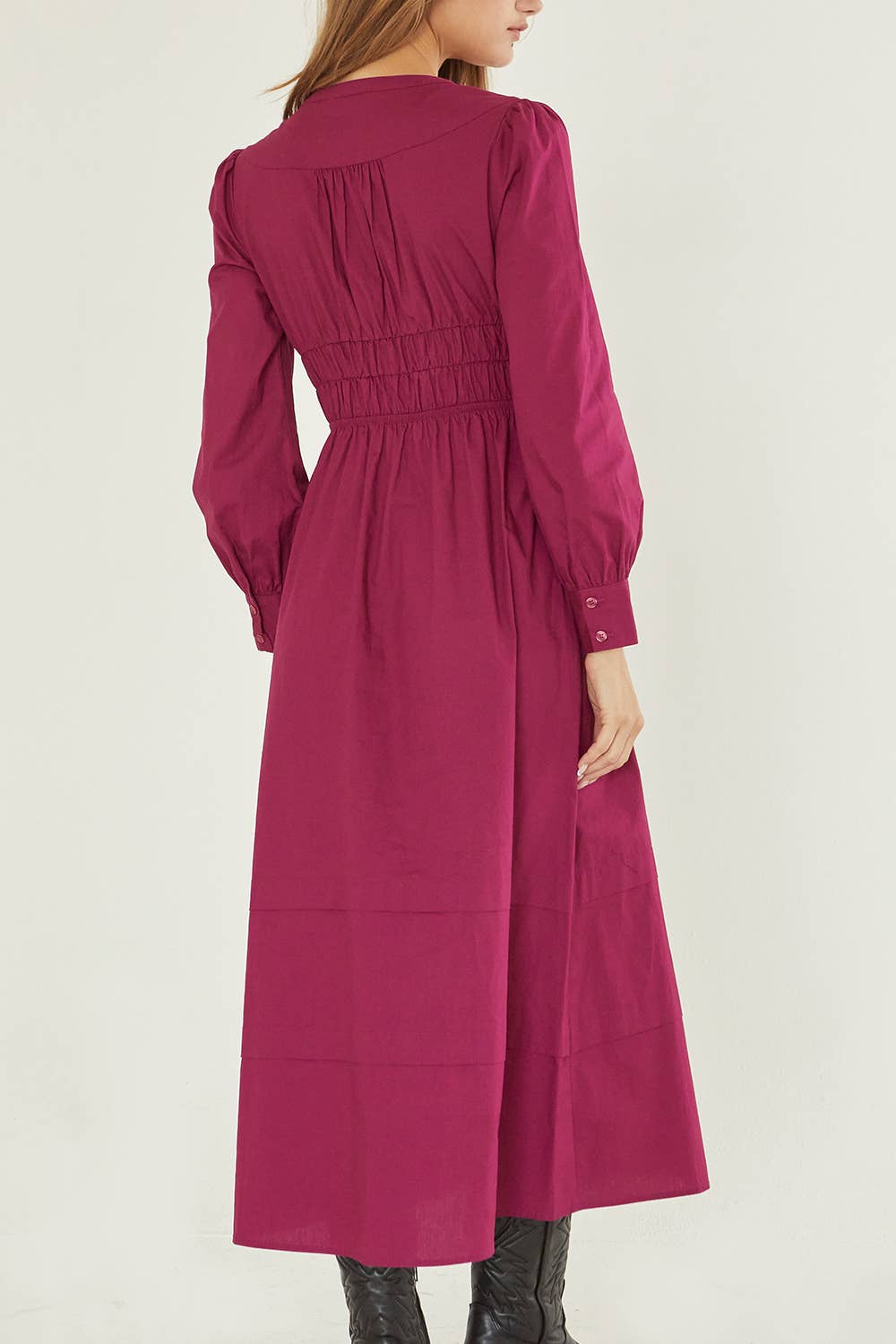 Monica Smocked Waist Maxi Dress - Addie Rose Boutique - Austin