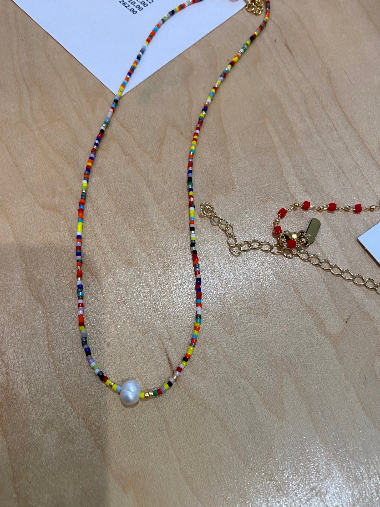 Mosaic Beaded Necklace - Addie Rose Boutique - Austin