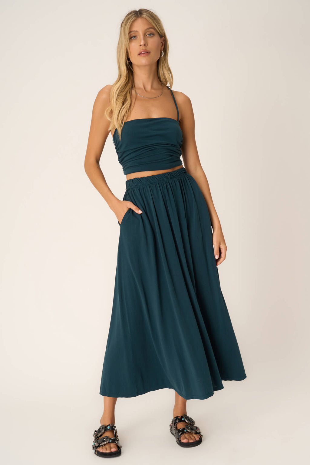 Mykonos Volume Skirt - Addie Rose Boutique - Austin