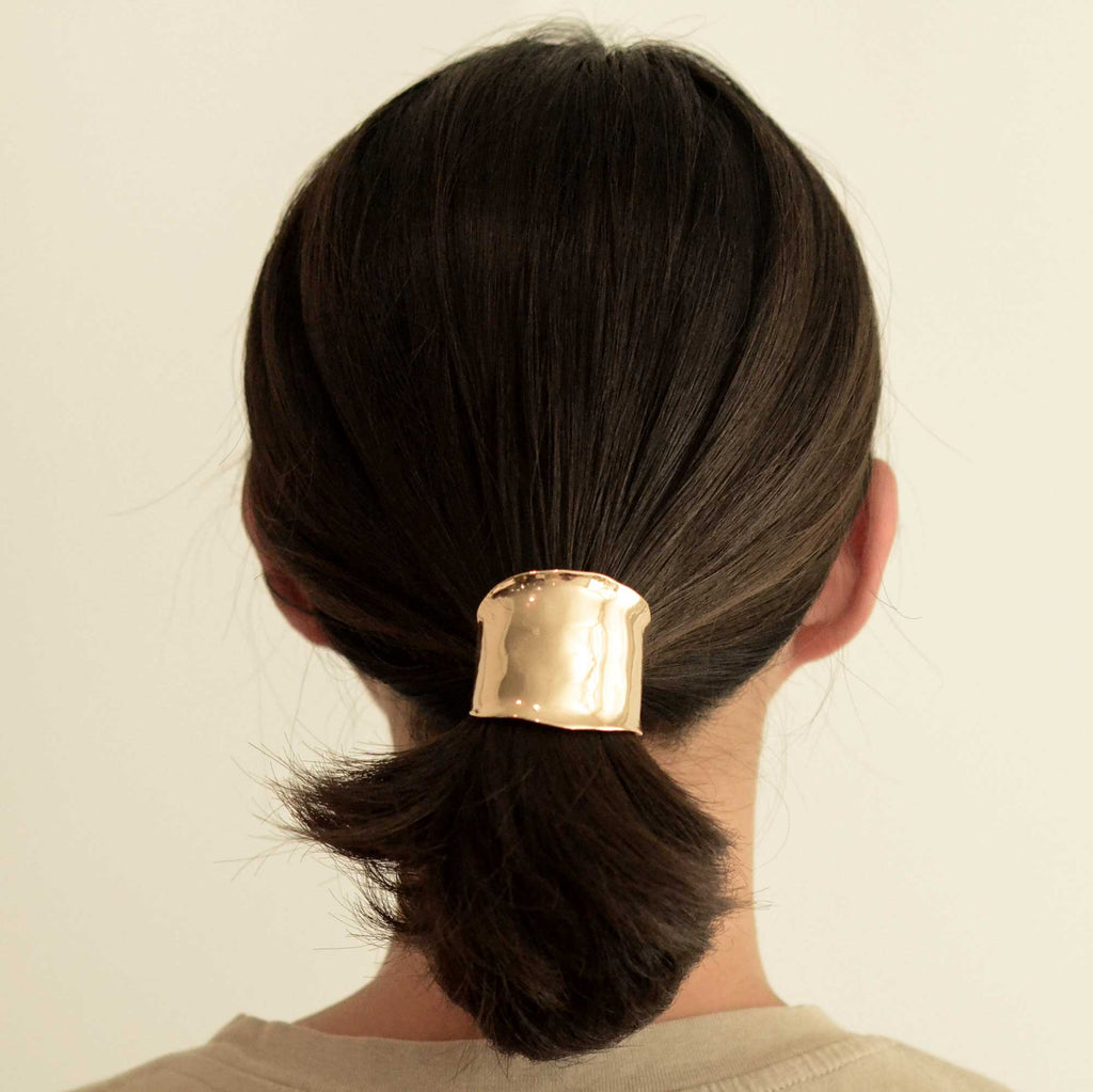 nar'sha - Metal Hair Ponytail Cuff Stick | Gold - Addie Rose Boutique - Austin