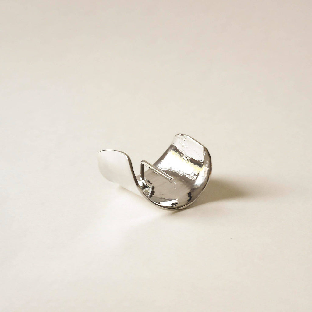 nar'sha - Metal Hair Ponytail Cuff Stick | Silver - Addie Rose Boutique - Austin
