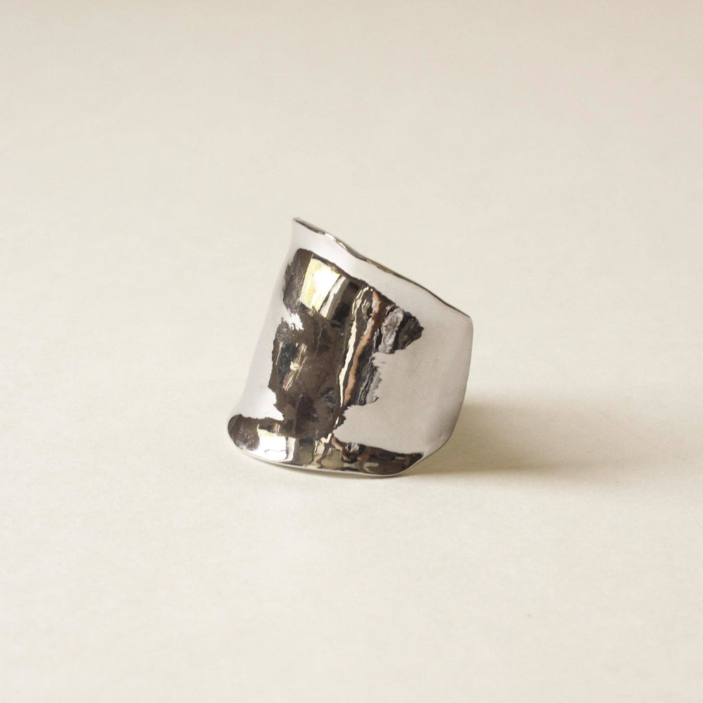 nar'sha - Metal Hair Ponytail Cuff Stick | Silver - Addie Rose Boutique - Austin