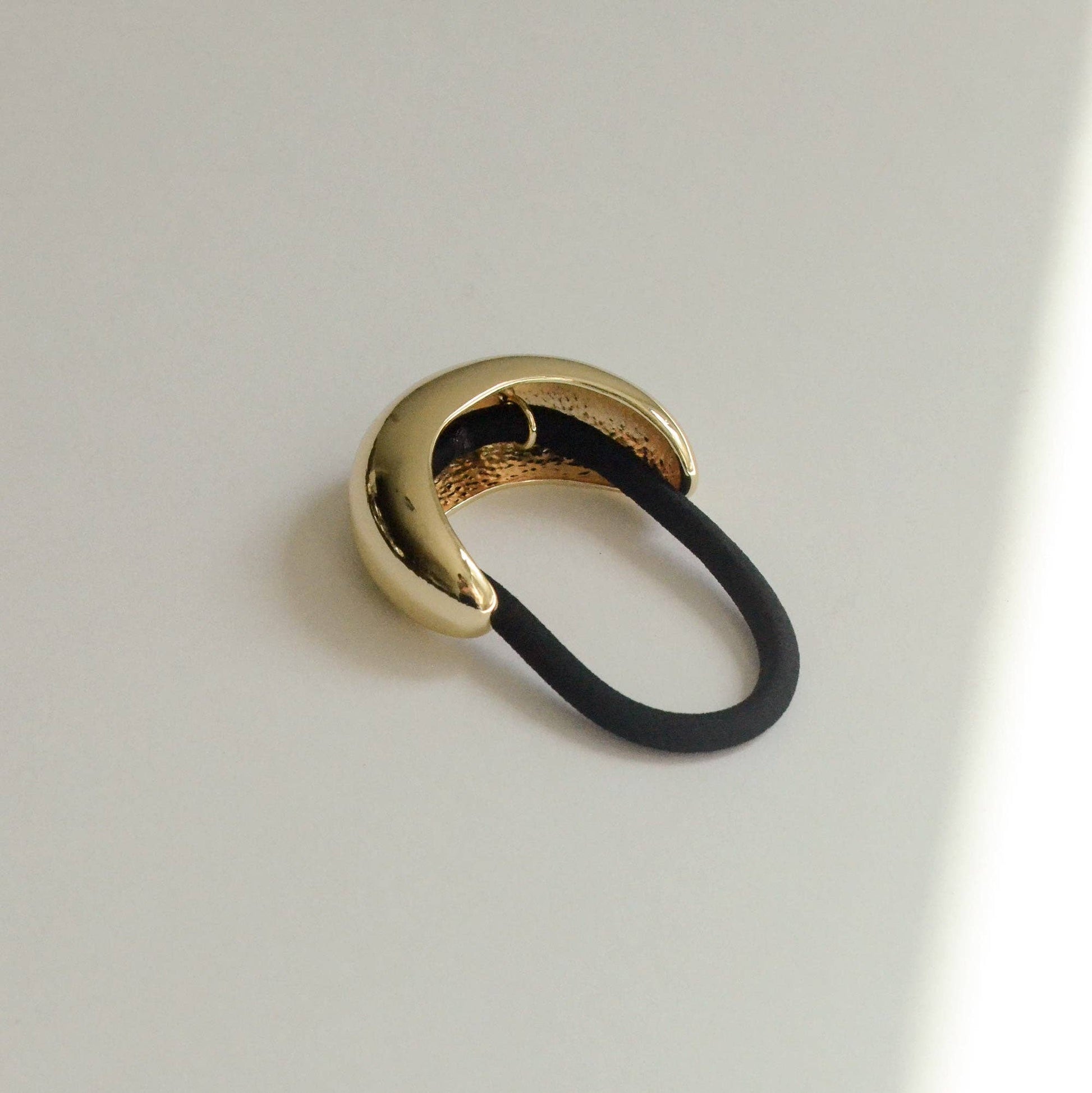 nar'sha - Narrow Crescent Metal Cuff Hair Tie | Gold - Addie Rose Boutique - Austin