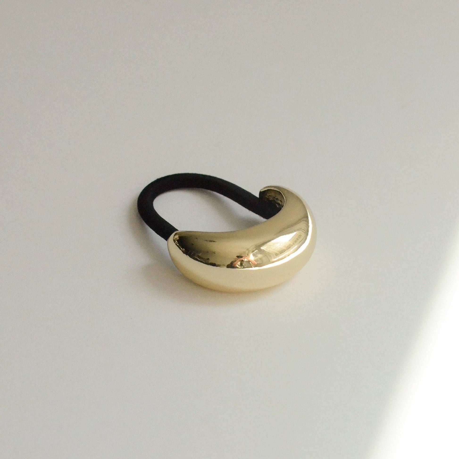 nar'sha - Narrow Crescent Metal Cuff Hair Tie | Gold - Addie Rose Boutique - Austin