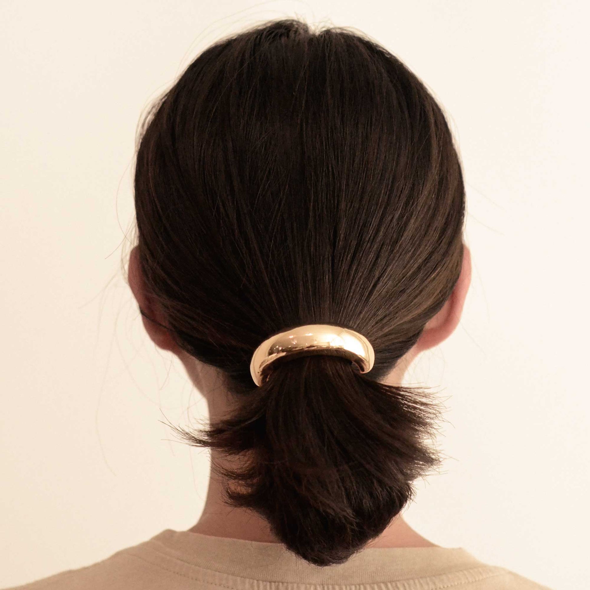 nar'sha - Wide Metal Cuff Hair Tie | Gold - Addie Rose Boutique - Austin