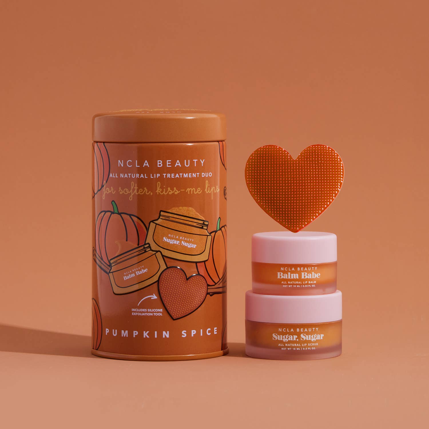 NCLA Beauty - Pumpkin Spice Lip Care Set + Lip Scrubber - Addie Rose Boutique - Austin