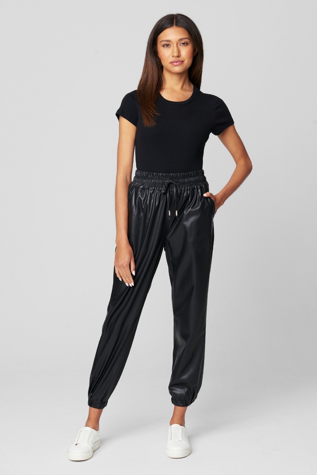 Night Crawling Faux Joggers - Addie Rose Boutique - Austin