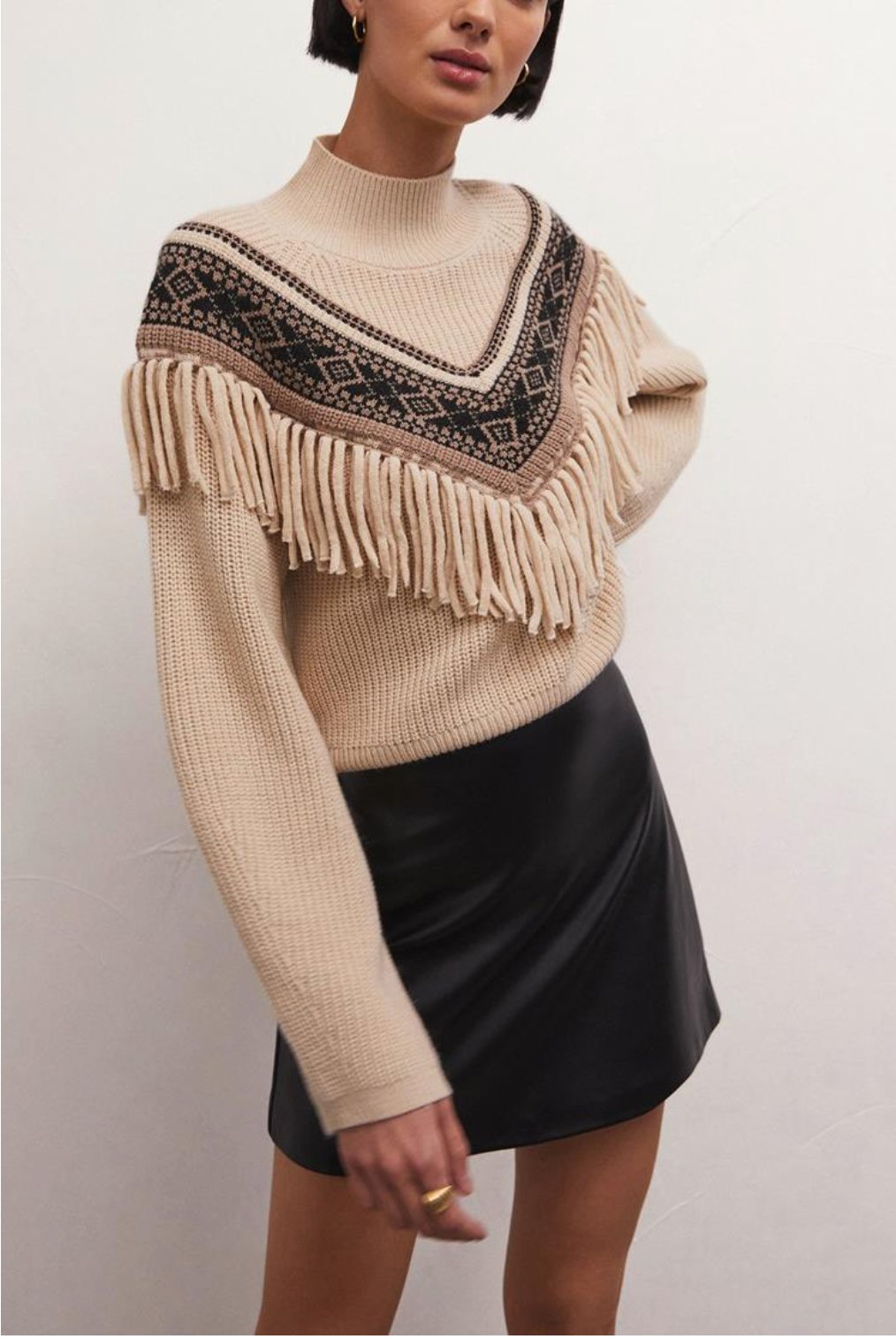 North Fringe Sweater - Addie Rose Boutique - Austin