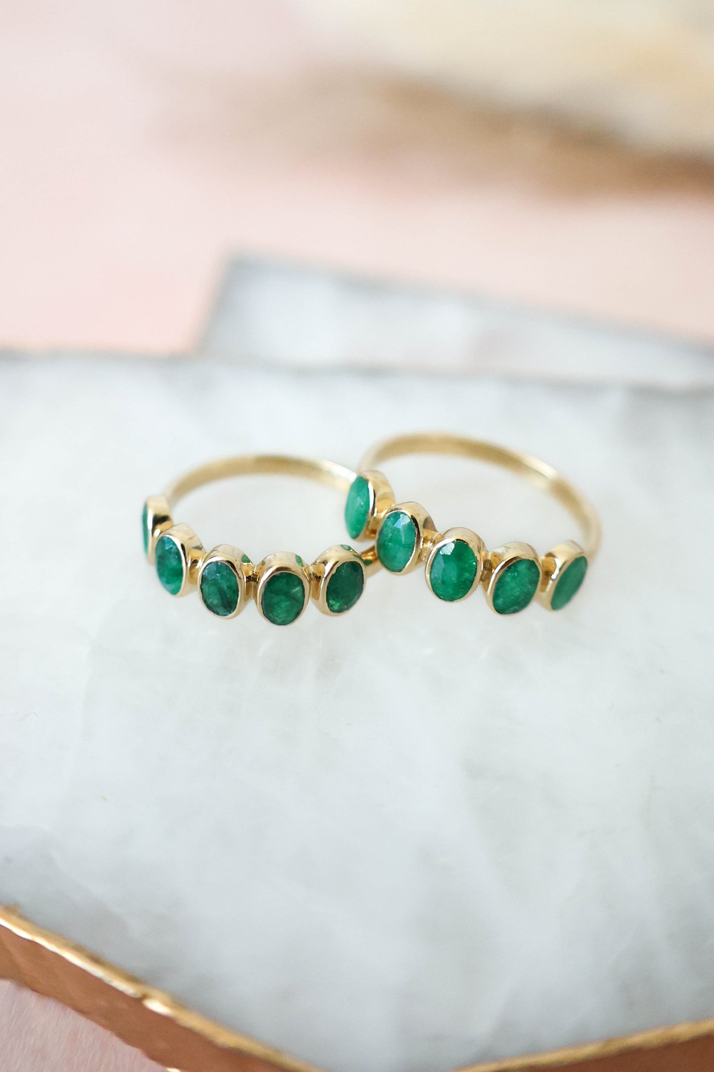 Nova Emerald Ring in Gold