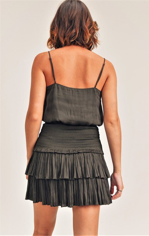 Olive Mini Skirt - Addie Rose Boutique - Austin