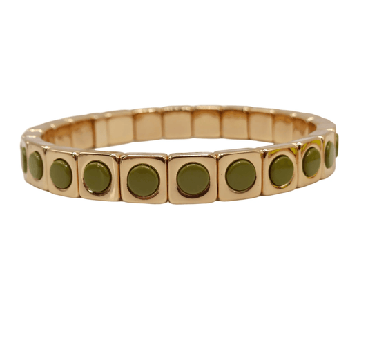 Olive Round Bracelet - Addie Rose Boutique - Austin