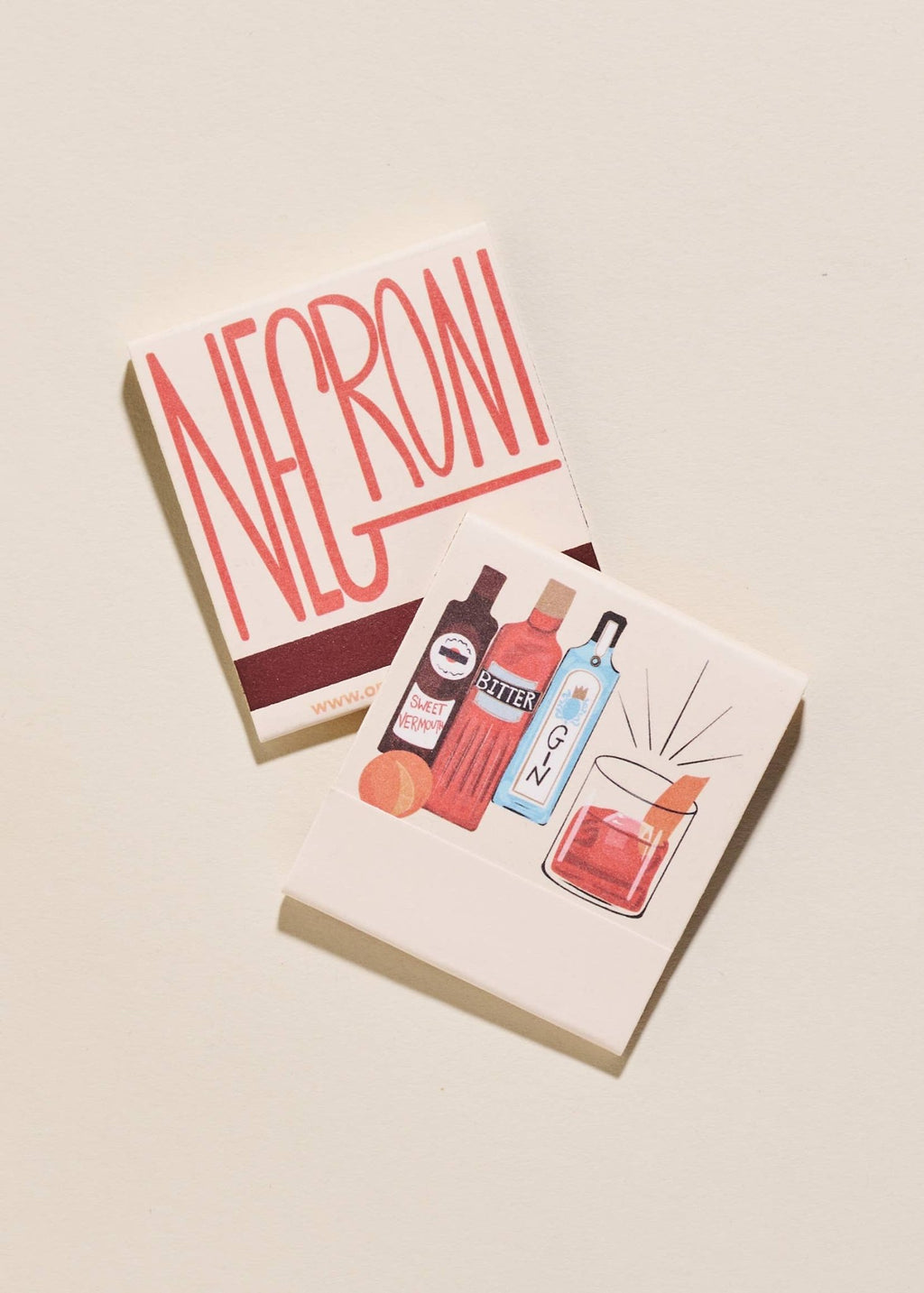 One & Only Paper - Negroni Printed 10 Stem Matchbook - Addie Rose Austin